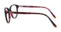 Tortoise/Red LE COQ SPORTIF LCS1015 Round Glasses - Side