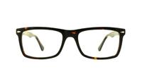 Brown Lee Cooper LC9063 Rectangle Glasses - Front