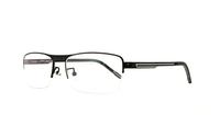 Black / White Lennox Atho Rectangle Glasses - Angle