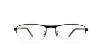 Black / White Lennox Atho Rectangle Glasses - Front
