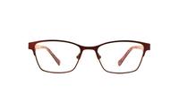 Red Lennox Ela Oval Glasses - Front