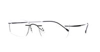 Black Lennox Esheko Rectangle Glasses - Angle