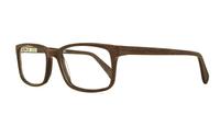 Brown Lennox Evert Rectangle Glasses - Angle