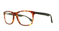 Brown / Black Lennox Hannu Rectangle Glasses - Angle
