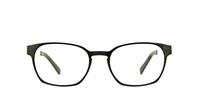 Black / White Lennox Hilla Oval Glasses - Front