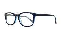 Blue Lennox Joni Oval Glasses - Angle