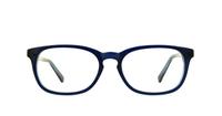 Blue Lennox Joni Oval Glasses - Front