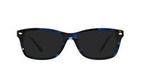 Blue / Black Lennox Lenita Oval Glasses - Sun