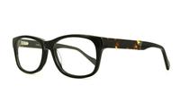 Black Lennox Luca Oval Glasses - Angle
