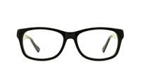 Black Lennox Luca Oval Glasses - Front