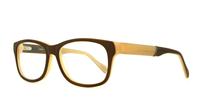 Brown Lennox Luca Oval Glasses - Angle