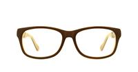 Brown Lennox Luca Oval Glasses - Front