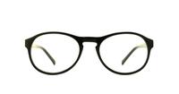Black Lennox Matti Round Glasses - Front