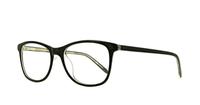 Black/Transp Lennox Nea Oval Glasses - Angle