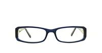 Blue Lennox Shoga Rectangle Glasses - Front