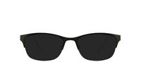 Black / Turquoise Lennox Suvi Oval Glasses - Sun