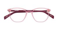 Pink Levis LV1002 Square Glasses - Flat-lay