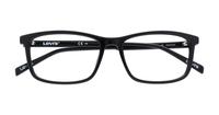 Black Levis LV1018 Rectangle Glasses - Flat-lay