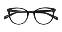 Black Levis LV1019 Round Glasses - Flat-lay