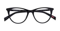 Black Levis LV1034 Cat-eye Glasses - Flat-lay