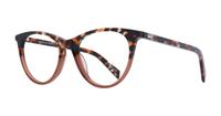 Havana Brown Levis LV1034 Cat-eye Glasses - Angle