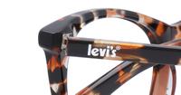Havana Brown Levis LV1034 Cat-eye Glasses - Detail