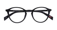 Black Levis LV1036 Round Glasses - Flat-lay