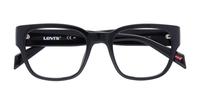 Black / Red Levis LV1047-49 Rectangle Glasses - Flat-lay