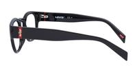 Black / Red Levis LV1048 Oval Glasses - Side