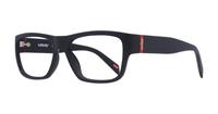 Black / Red Levis LV1049 Rectangle Glasses - Angle