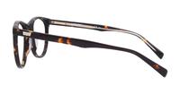 Dark Havana Levis LV5005 Oval Glasses - Side
