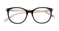 Black / White Levis LV5032 Round Glasses - Flat-lay