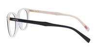 Black / White Levis LV5032 Round Glasses - Side
