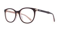 Brown/Peach Levis LV5032 Round Glasses - Angle