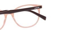Brown/Peach Levis LV5032 Round Glasses - Detail