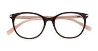 Brown/Peach Levis LV5032 Round Glasses - Flat-lay