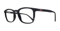 Black Levis LV5042 Rectangle Glasses - Angle