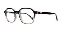 Black / Grey Levis LV5043 Rectangle Glasses - Angle