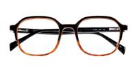 Black/Havana Levis LV5043 Rectangle Glasses - Flat-lay