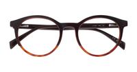 Brown Havana Levis LV5044 Oval Glasses - Flat-lay