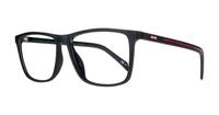 Matte Black Levis LV5047 Rectangle Glasses - Angle