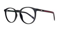 Matte Black Levis LV5048 Round Glasses - Angle