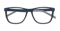 Matte Blue Grey Levis LV5050 Rectangle Glasses - Flat-lay