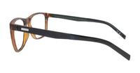 Matte Havana Levis LV5050 Rectangle Glasses - Side