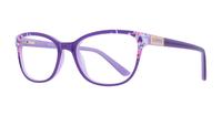 Purple Lipsy London Lipsy VIP 008 Square Glasses - Angle