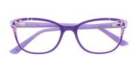 Purple Lipsy London Lipsy VIP 008 Square Glasses - Flat-lay