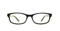 Black Lipsy L53 Rectangle Glasses - Front