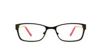 Black Lipsy L61 Oval Glasses - Front
