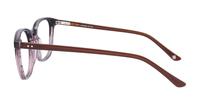 Gradient Purple London Retro Anton Oval Glasses - Side