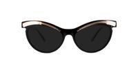 Black/Gold London Retro Babs Cat-eye Glasses - Sun